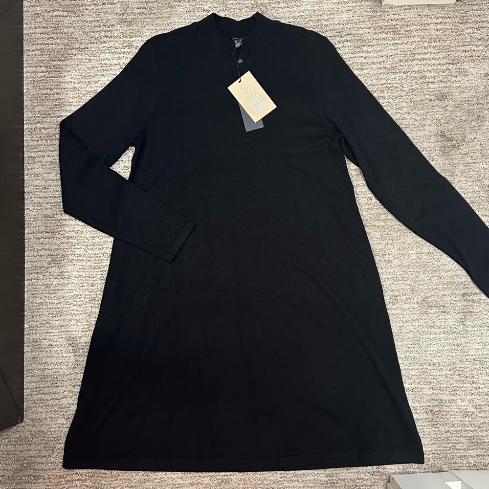 [VERO MODA] NWT VMHappiness LS Highneck dress, L